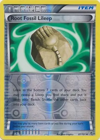 Plasma Blast Root Fossil Lileep #87/101 reverse holo